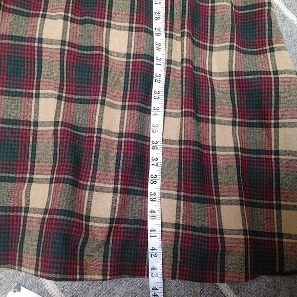 Vintage plaid wool maxi skirt size XS - Picture 8 of 8